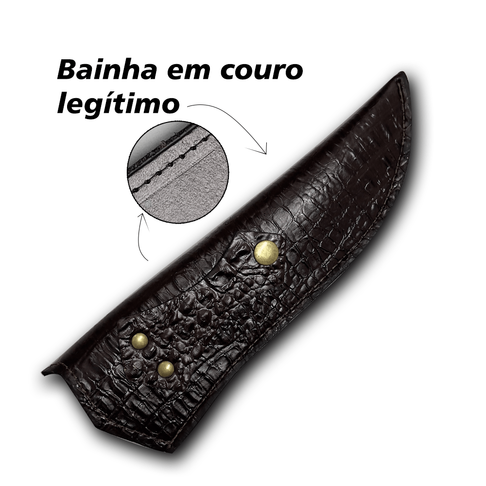 Faca Churrasco Artesanal 8" Nossa Senhora