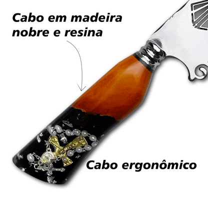 Faca Churrasco Artesanal 8" Nossa Senhora