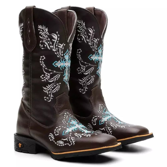 Bota Texana Feminina "Cruz Azul" - Esporatto