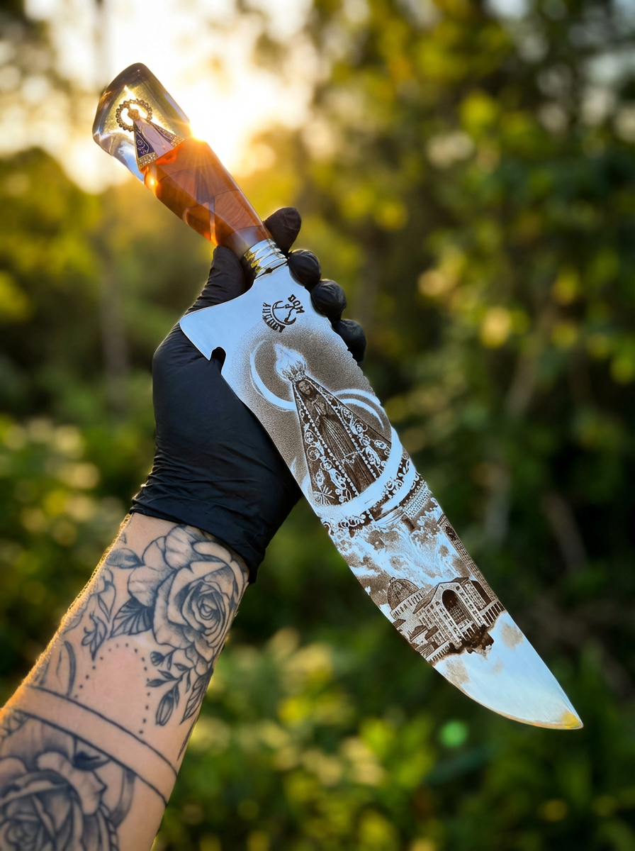 Faca Artesanal — Nossa Senhora Aparecida | Dom August