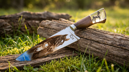 Faca Artesanal Premium "Espírito Campeiro" - Gravação Cavalo em Alto Relevo